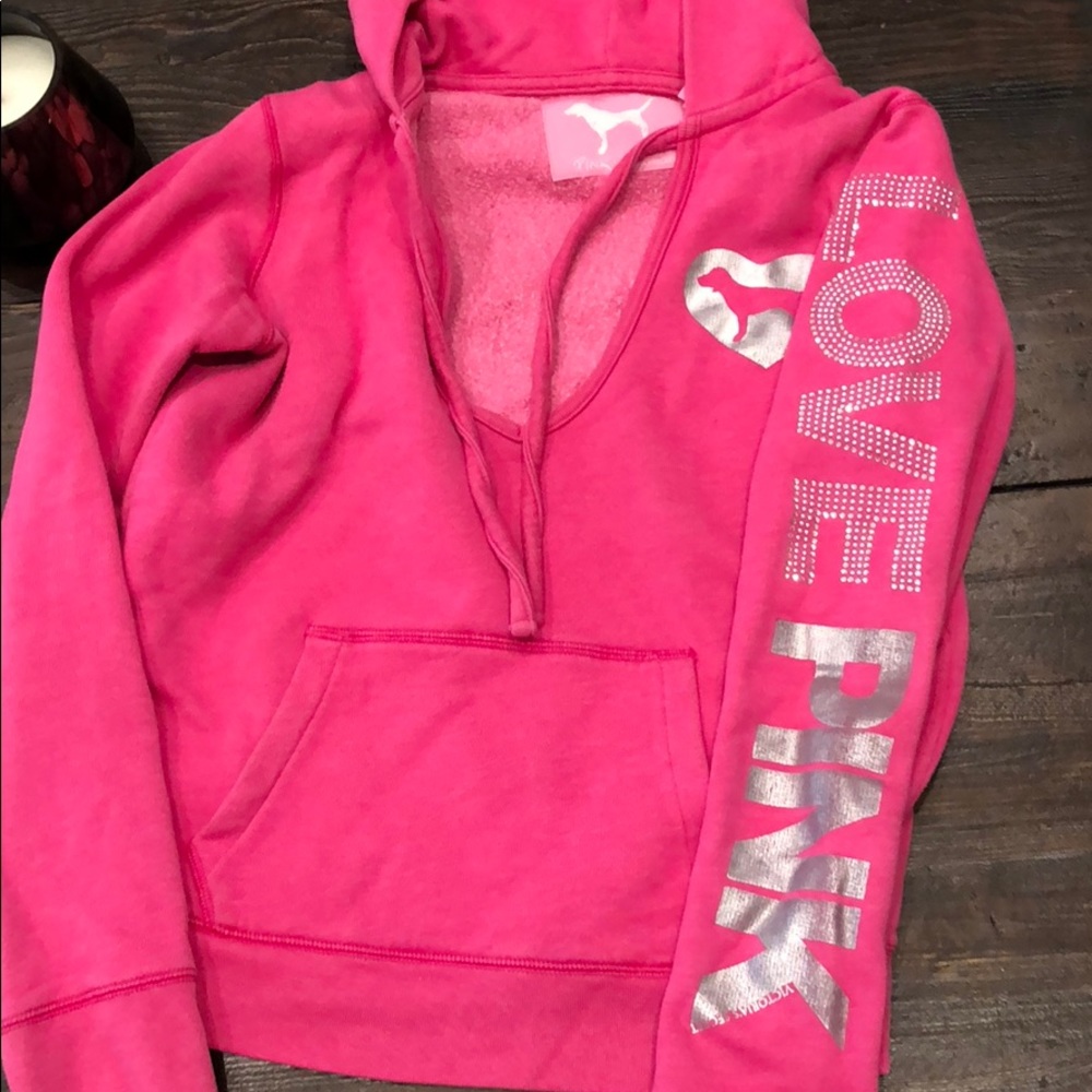 Pink pull over sweater